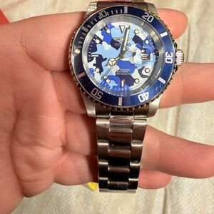 Invicta Blue Camo Pro Diver, Dial Stainless Steel Men's Watch(48570)